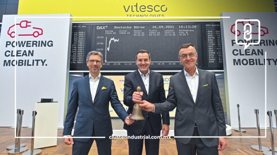 Industrial Cluster – Vitesco Technologies successfully launches Frankfurt Stock Exchange