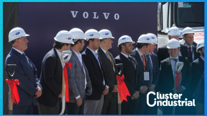 Cluster Industrial - Volvo inicia una nueva era en Nuevo León: primera piedra de su planta armadora de camiones