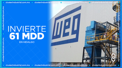 Cluster Industrial - WEG anuncia inversión de 61 MDD para construir una planta en Hidalgo