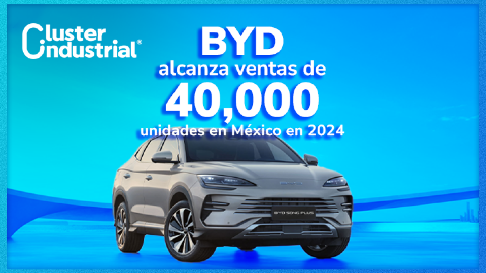 Cluster Industrial - BYD alcanza 40,000 ventas en México y proyecta duplicarlas en 2025