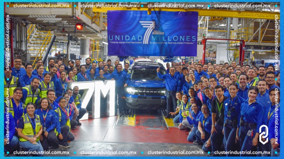 Cluster Industrial - Ford Hermosillo celebra un hito: la producción de 7 millones de unidades