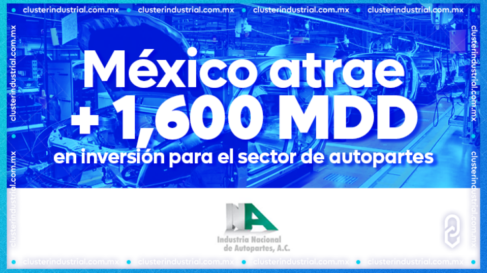 Cluster Industrial - INA: México atrae más de 1,600 MDD en inversión para el sector de autopartes