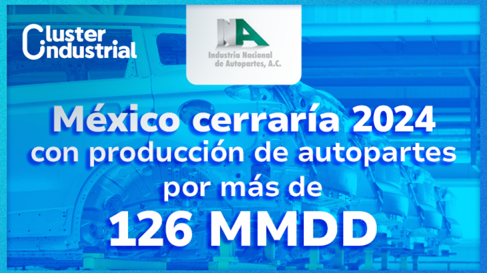 Cluster Industrial - México cerraría 2024 con producción de autopartes por más de 126 MMDD