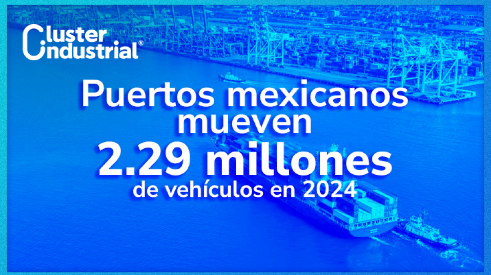 Cluster Industrial - Puertos mexicanos mueven 2.29 millones de vehículos en 2024