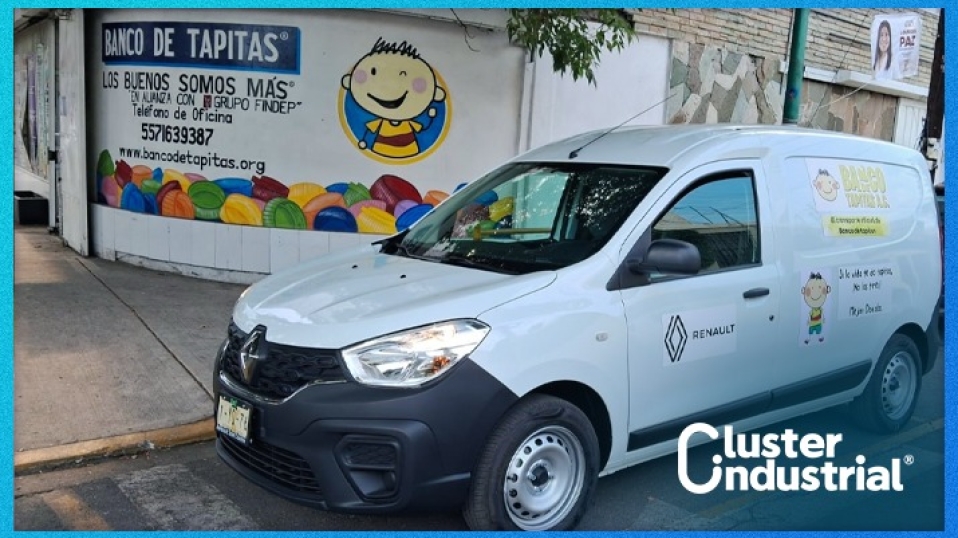 Cluster Industrial - Renault México recolecta más de 3 toneladas de tapidas para luchas contra el cáncer infantil