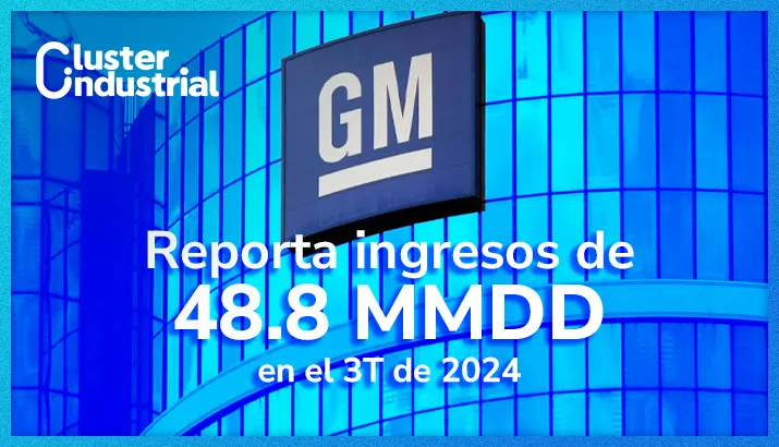 GM reporta ingresos de 48.8 MMDD en el tercer trimestre de 2024