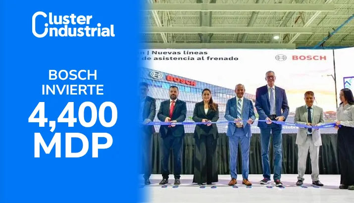 Bosch amplía su producción en Aguascalientes con inversión de 4,400 MDP