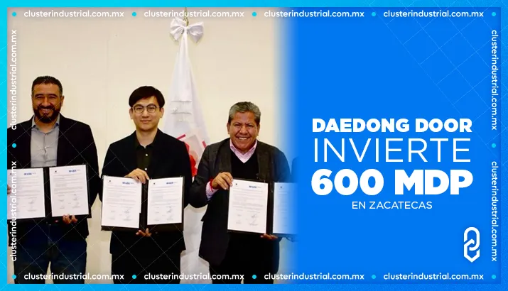 Daedong Door, proveedor de Kia Motors y Hyundai, invierte 600 MDP en Zacatecas