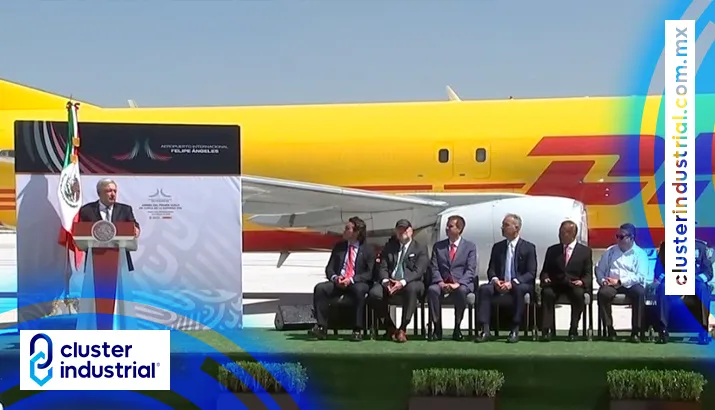 DHL Express México inicia operaciones en el AIFA con presencia de AMLO