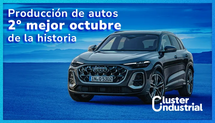 Producción de autos tiene el segundo mejor octubre de su historia con 382 mil unidades