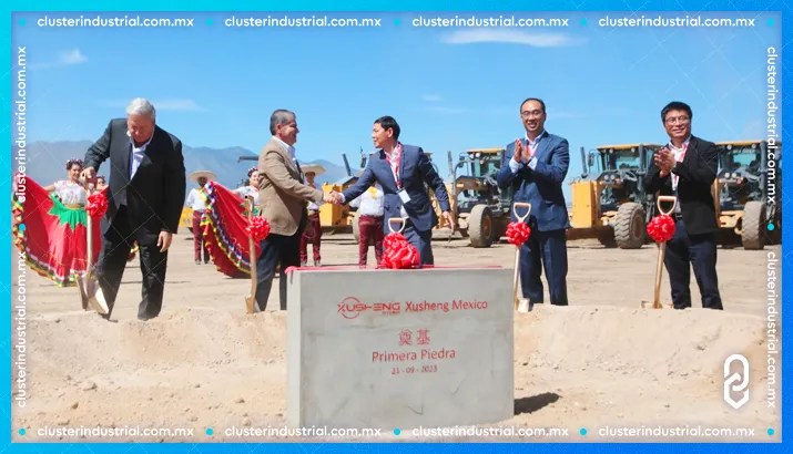 Xusheng coloca primera piedra de su planta de 350 MDD en Coahuila