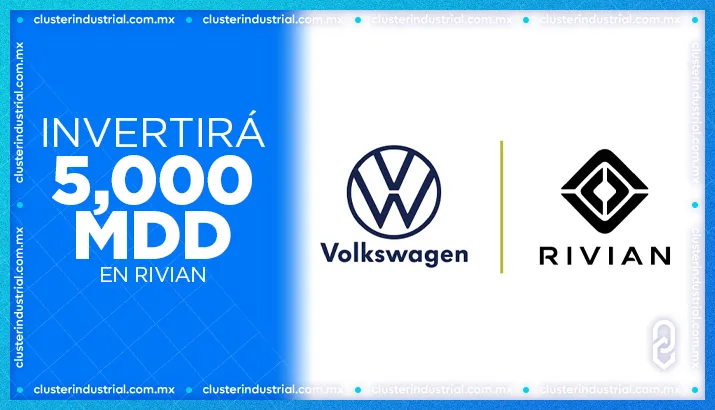 Volkswagen invertirá 5,000 MDD en Rivian para impulsar la electromovilidad