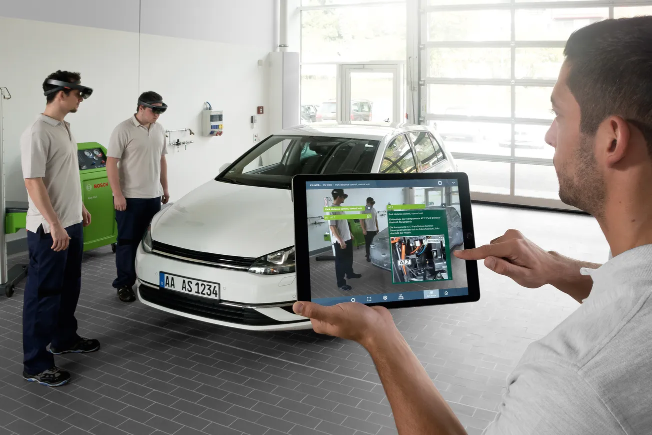 Bosch capacita a mecatrónica automotriz con realidad aumentada