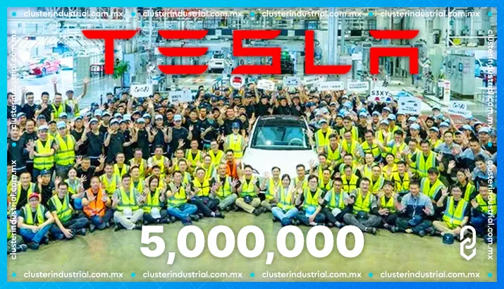 Tesla produce su unidad 5 millones a nivel global