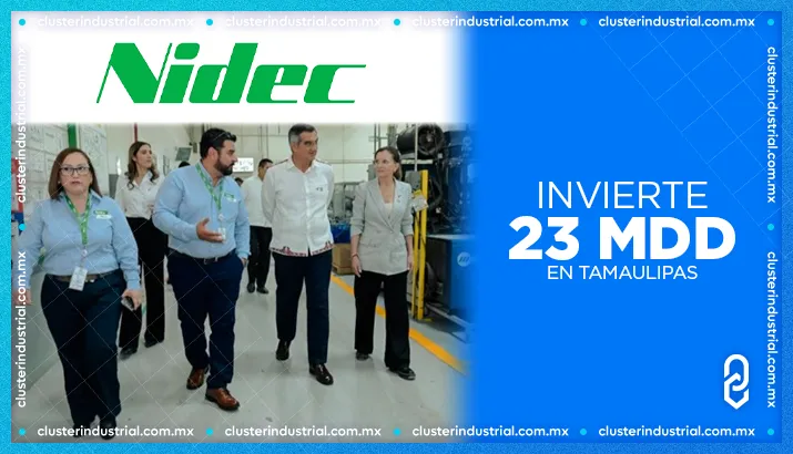 NIDEC invierte 23 MDD en Tamaulipas, generando 384 empleos