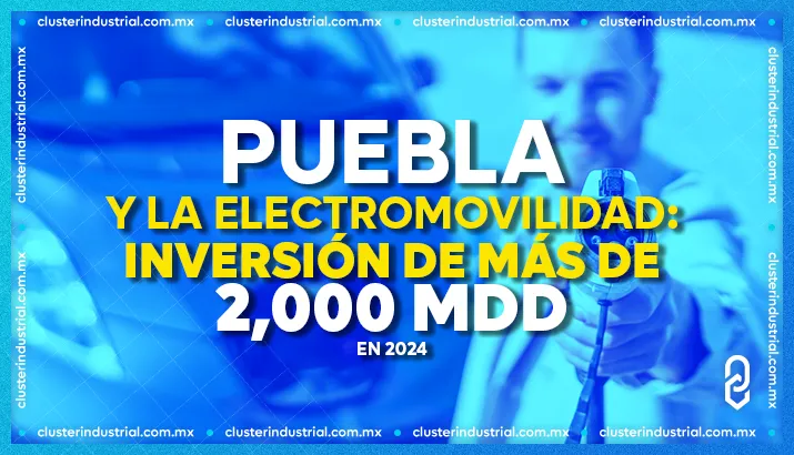 Electromovilidad impulsa inversión de más de 2,000 MDD en Puebla