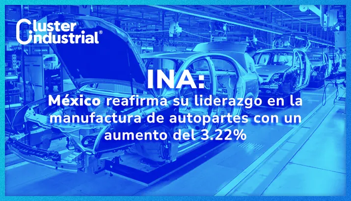 INA: México reafirma su liderazgo en la manufactura de autopartes con un aumento del 3.22%