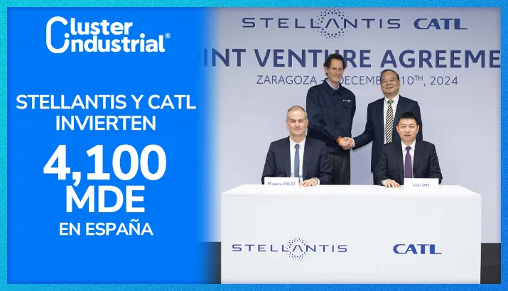 Stellantis y CATL invertirán 4,100 MDE en planta de baterías LFP en España