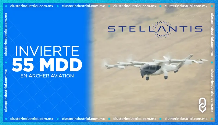 Stellantis invierte 55 MDD en Archer Aviation tras prueba de vuelo exitosa