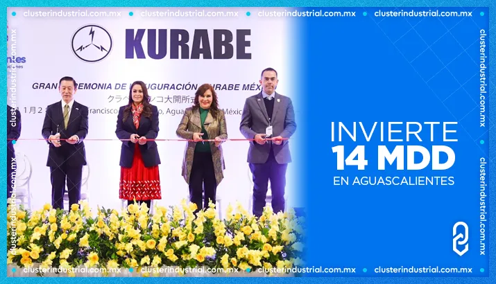 Kurabe invierte 14 MDD en Aguascalientes para producir componentes automotrices