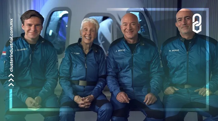 Jeff Bezos logra su sueño de llegar al espacio con Blue Origin