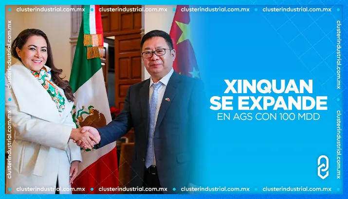 La empresa china Xinquan anuncia expansión en Aguascalientes por 100 MDD