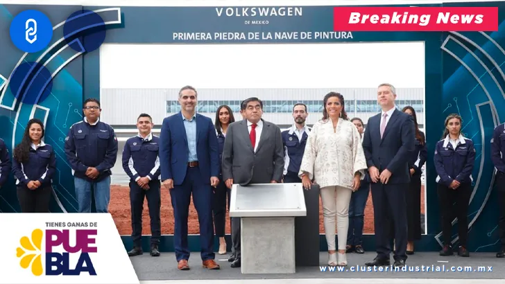 Volkswagen de México invierte 763.5 MDD para nueva nave de pintura en Puebla