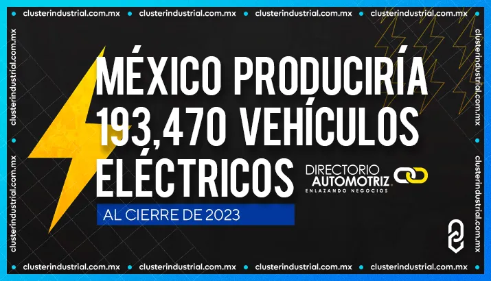 México produciría 193 mil vehículos eléctricos al cierre de 2023: Directorio Automotriz