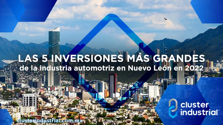 Las 5 inversiones más grandes de la industria automotriz en Nuevo León en 2022