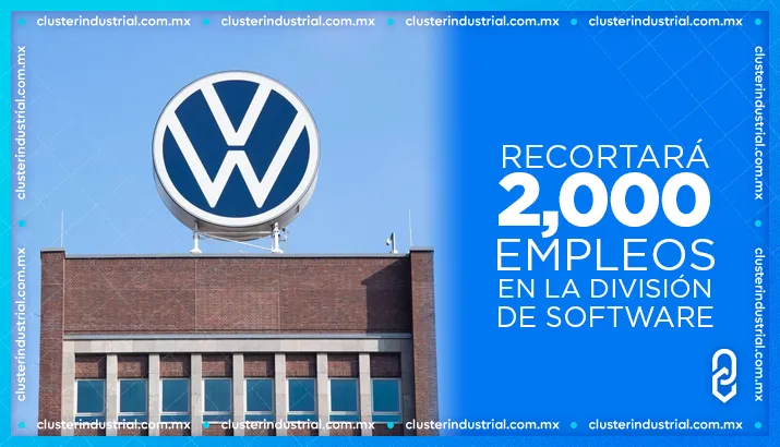 Grupo Volkswagen recortará 2 mil empleos en la división de software