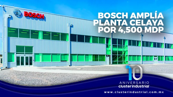 BOSCH ampliará su planta en Celaya por 4,500 MDP