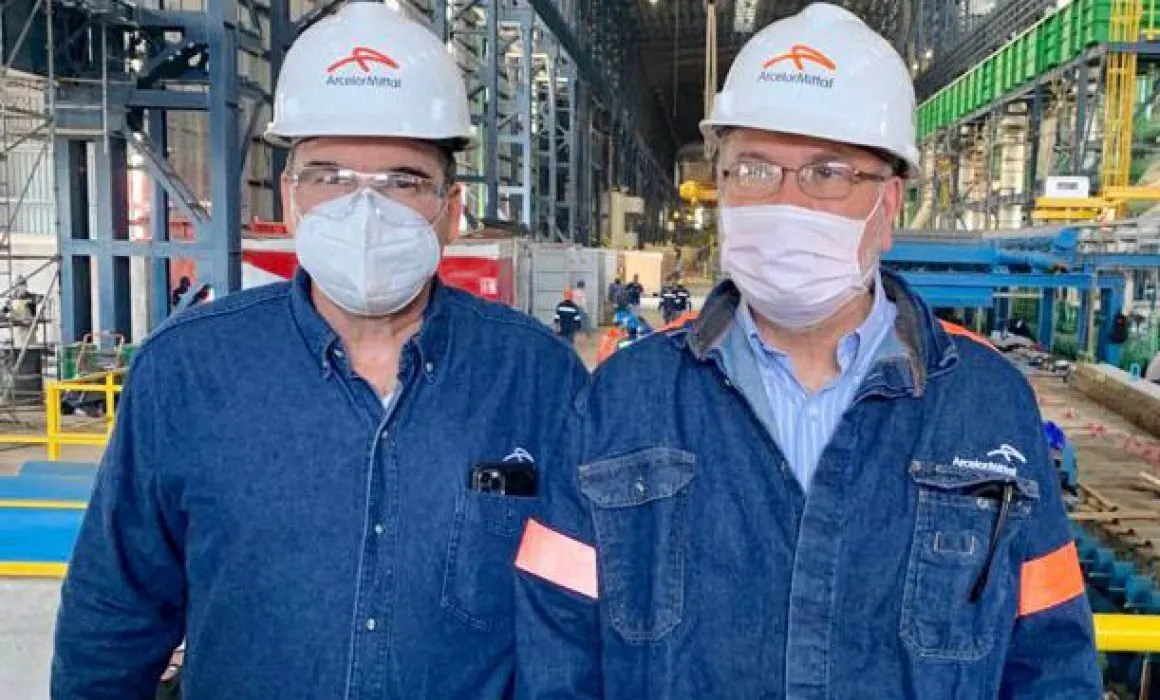 Subsecretario de Industria y Comercio visita nuevo laminador de ArcelorMittal en Michoacán