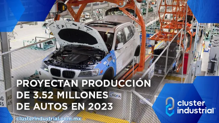 México producirá 3.52 millones de autos en 2023: AMIA