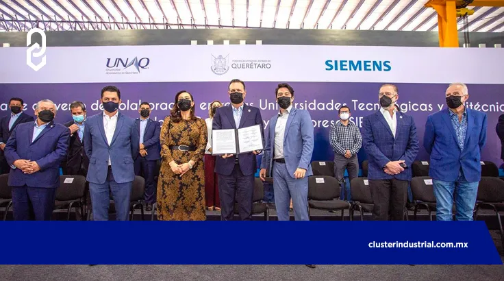 Universidades de Querétaro firman acuerdo educativo con SIEMENS