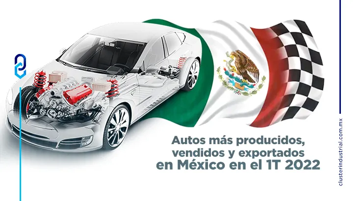 ¿Cuáles fueron los autos más vendidos, producidos y exportados del 1T 2022 en México?