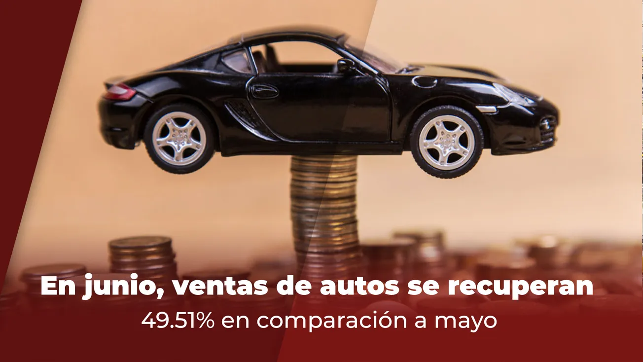 En junio, ventas de autos se recuperan 49.51% en comparación a mayo