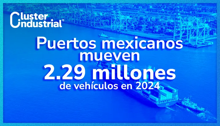 Puertos mexicanos mueven 2.29 millones de vehículos en 2024