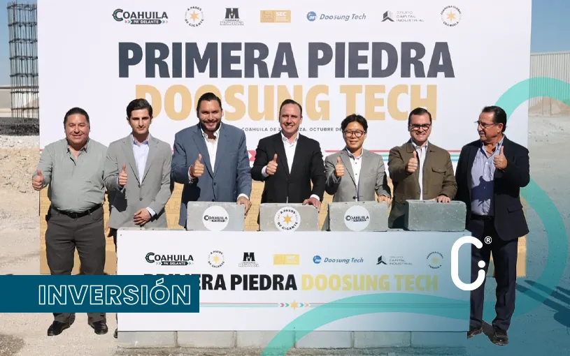 Empresa coreana Doosung Tech invierte 500 mdp para construir planta en Monclova