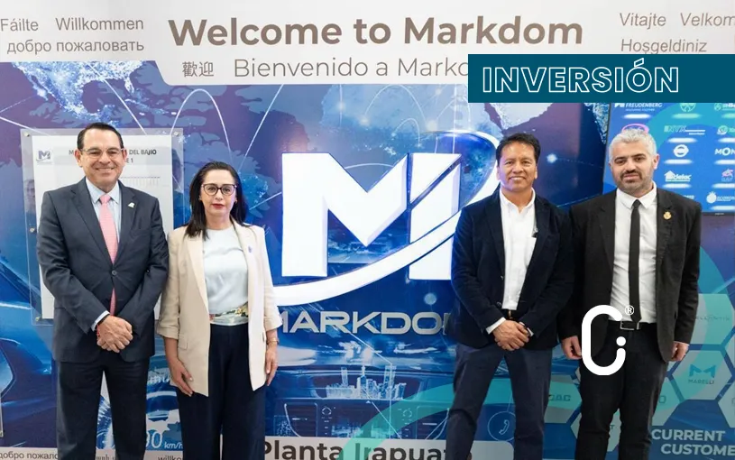 Markdom inaugura planta en Guanajuato con inversión de 25 MDD y la generación de 300 empleos