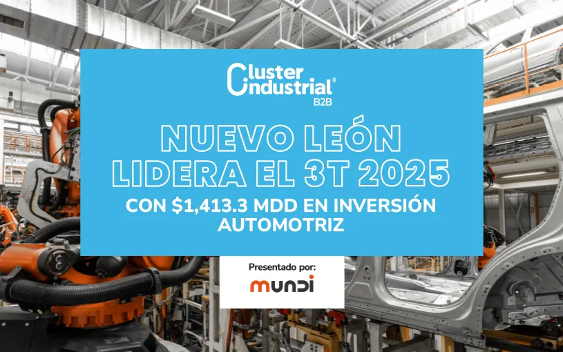 Nuevo León lidera el 3T 2025 con $1,413.3 MDD en inversión automotriz