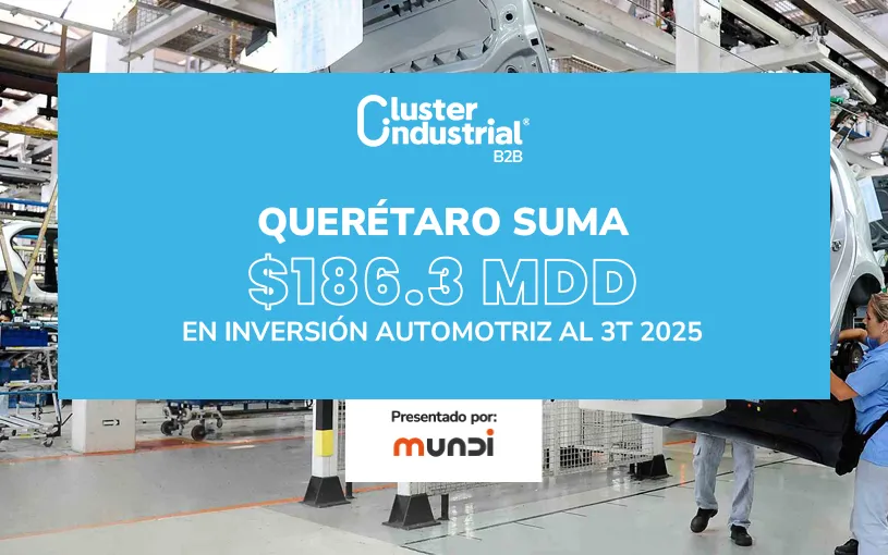 Querétaro suma $186.3 MDD en inversión automotriz al 3T 2025