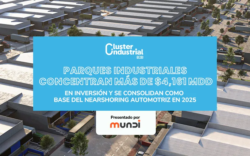 Parques industriales concentran más de $4,161 MDD en inversión y se consolidan como base del nearshoring automotriz en 2025
