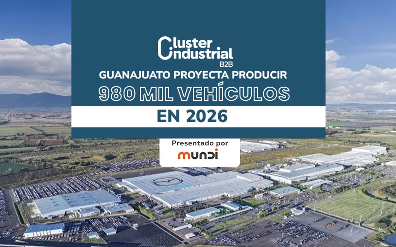 Guanajuato proyecta producir 980 mil vehículos en 2026: revela Mapeo de Cluster Industrial B2B